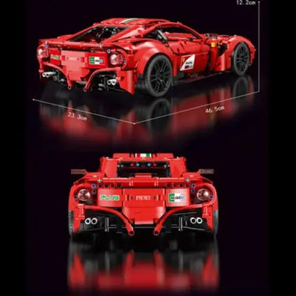 Radio-controlled red supercar - T5001 - toys