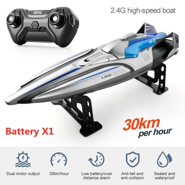 Radio-controlled speedboat - G 1Battery - toys