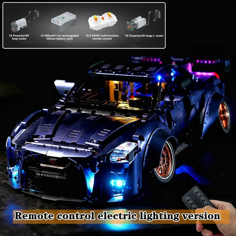 Radio-controlled supercar Nissan GT-R V-1 - Light electric