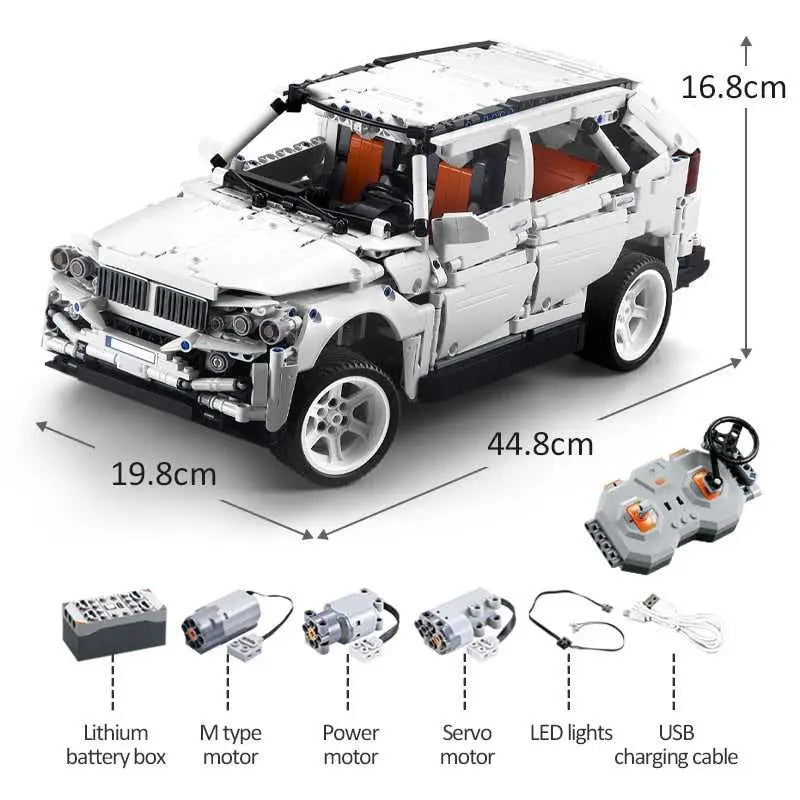Radio-controlled SUV - car with motor set - toys