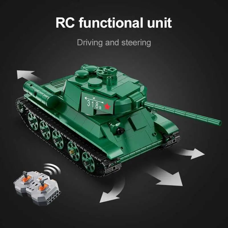 Radio-controlled T-34 tank - toys