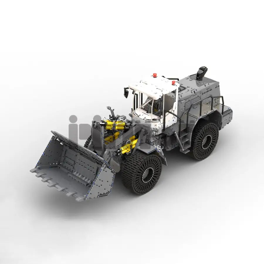 RC Bulldozer Liebherr L586 - Dark Gray / building blocks -
