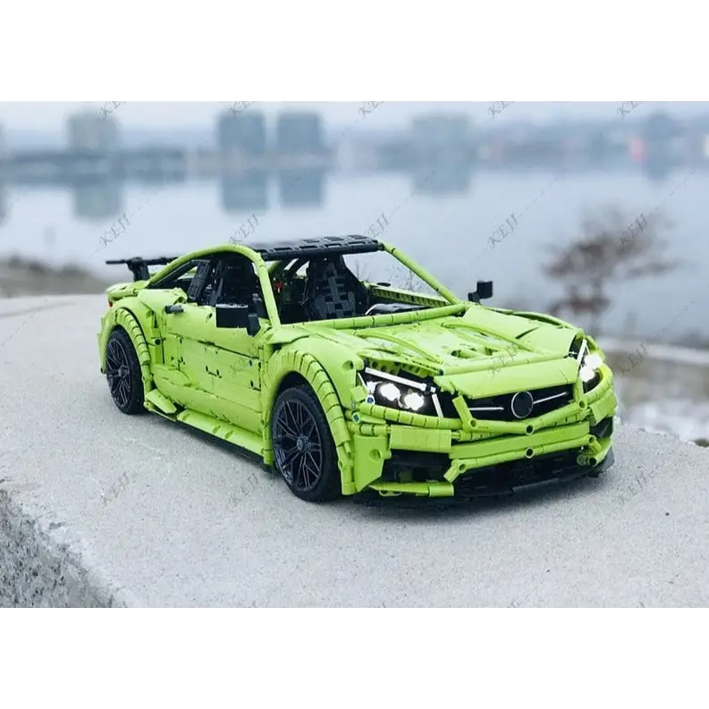 RC Supercar C63 - green / Only blocks - toys
