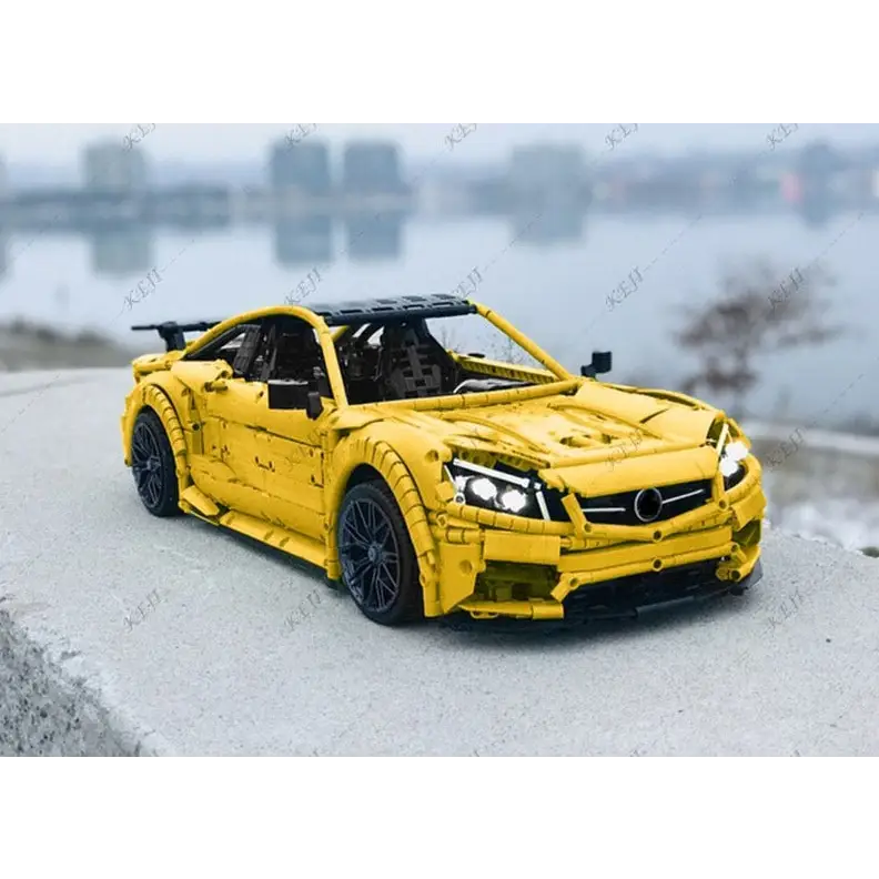 RC Supercar C63 - Yellow / Only blocks - toys