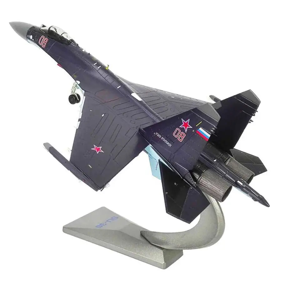 Russian Air Force 1/72 SU-35 collectible fighter - Purple -