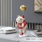 Sculpture of a polar bear in balloon - Red - toys