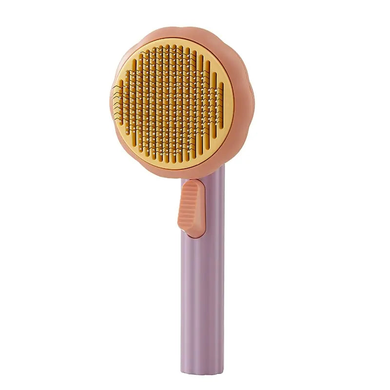 Self-cleaning comb for dogs and cats - purple - toys