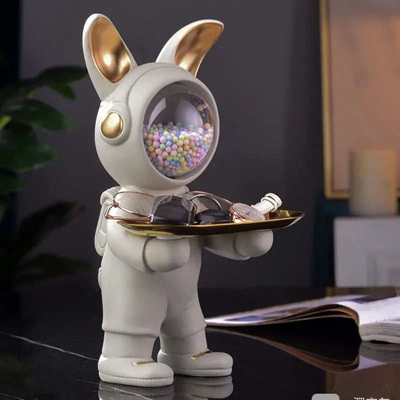 Space Rabbit Butler Statue - toys