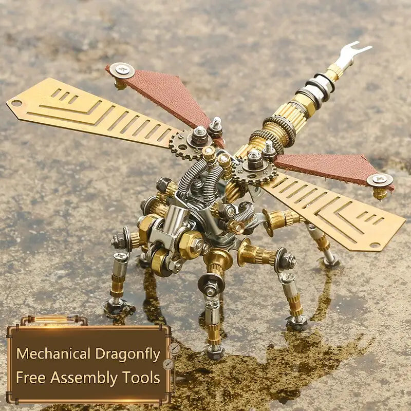 Steampunk 3D Mechanical Insect Series - Dragonfly