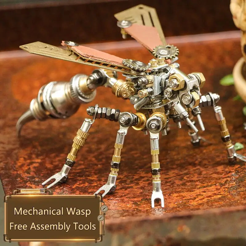 Steampunk 3D Mechanical Insect Series - Wasp