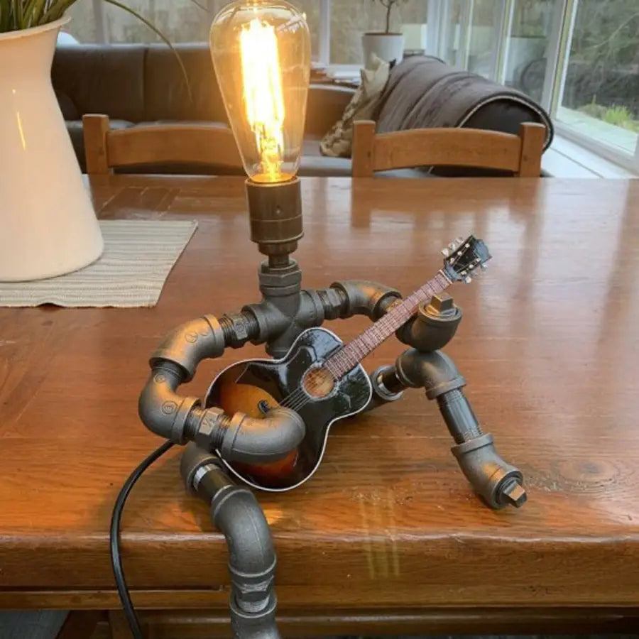 Steampunk retro lamp - With guitar - toys