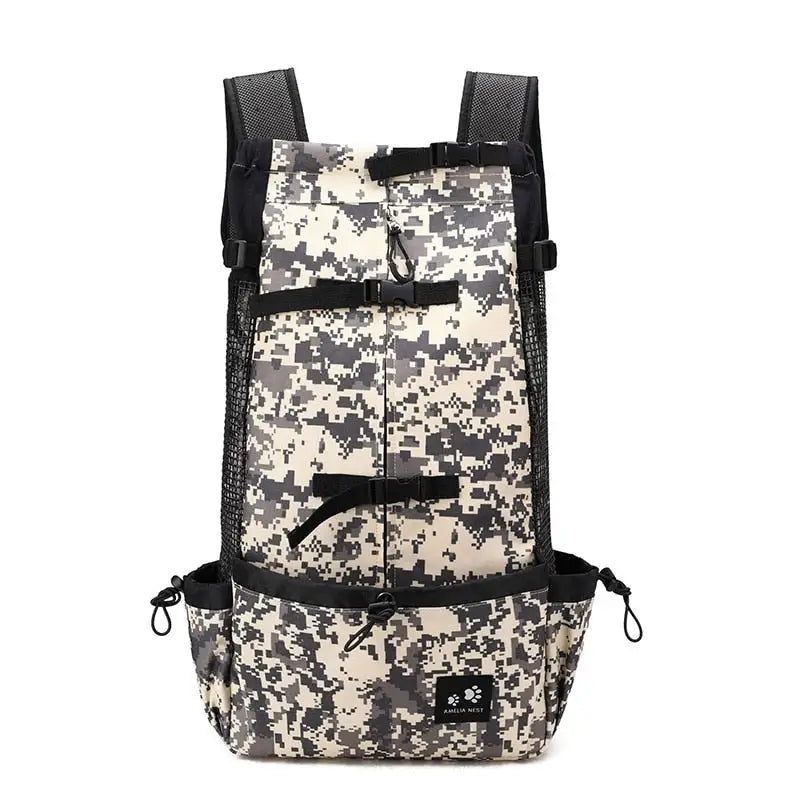 Travel Backpack - Gray Camouflage / M-suit 4-9 kg - toys