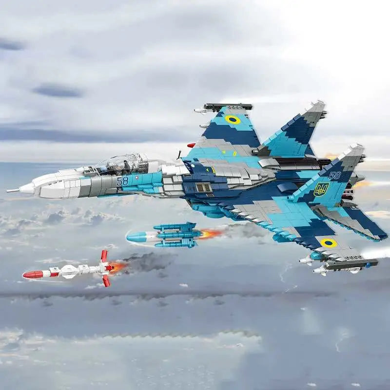 Ukrainian Air Force Su-27 fighter - toys