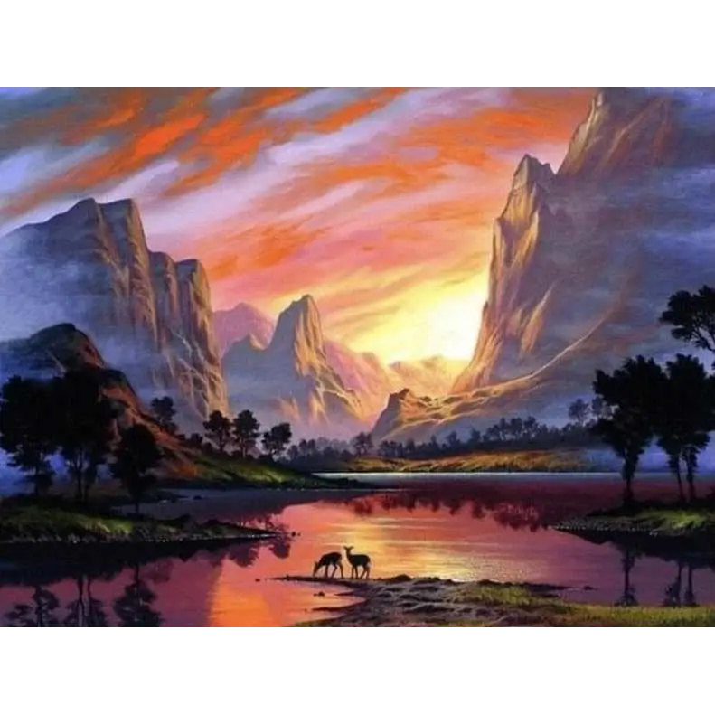 Unreal nature - paintings drawings by numbers - 992306 /