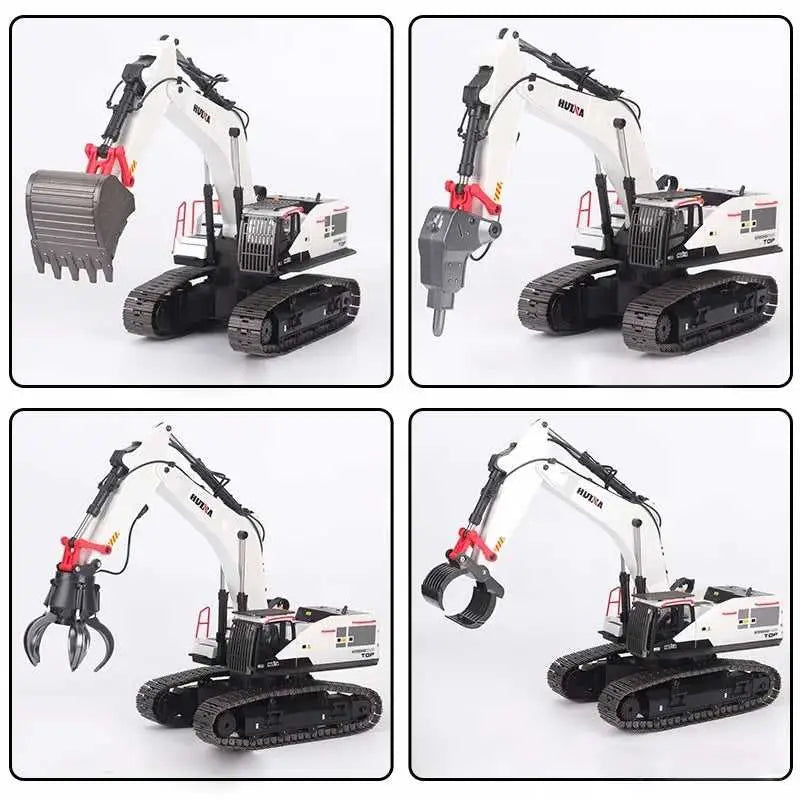 Updated 3-in-1 Crawler Excavator with Remote Control - toys