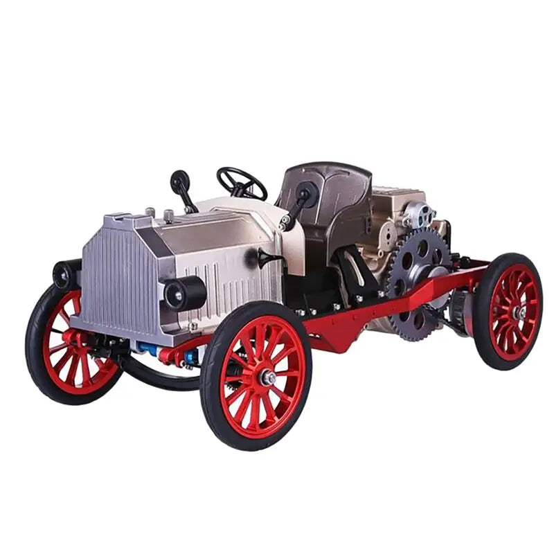 Vintage classic car with a single-cylinder engine - toys