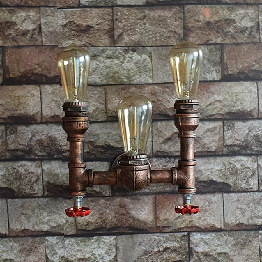 Vintage loft industrial wall lamp - C - Home Decor Decals