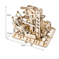 Waterwheel coaster cog lift tower - 3D wooden puzzle - LG504