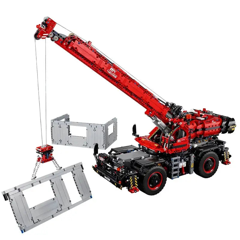 Wheel crane with semi-automatic control - toys